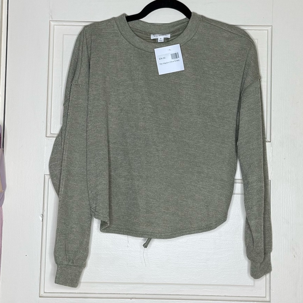 Blu Pepper Sage Green Women's Sweater